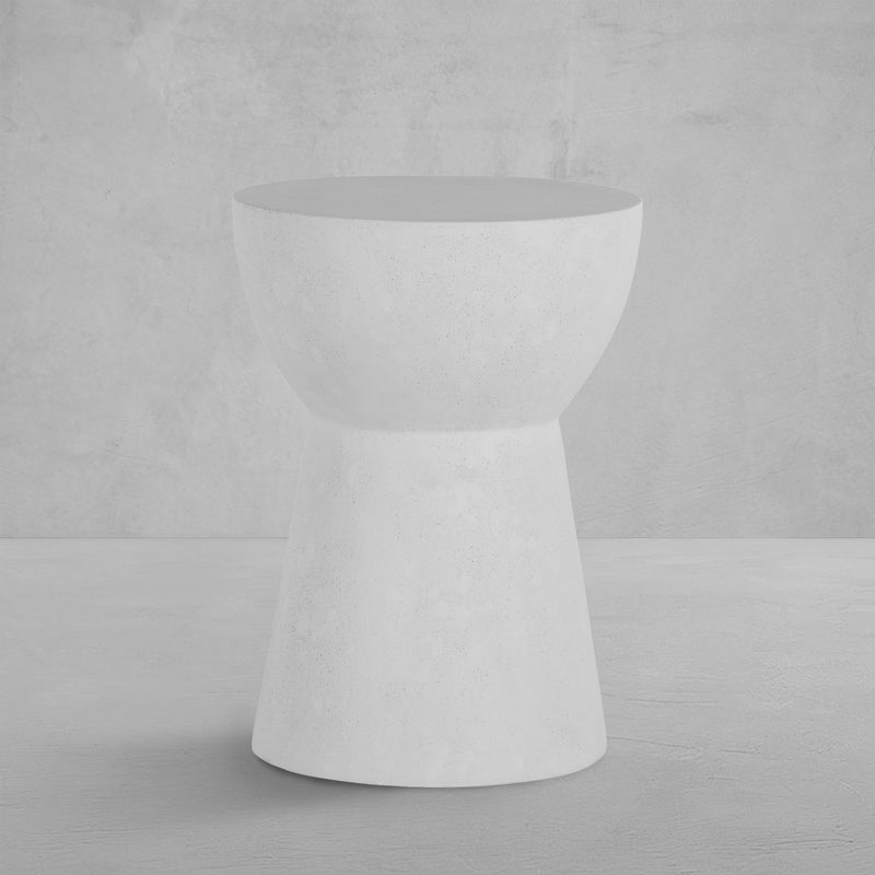 Ibis Cast Stone Round Outdoor Pedestal End Table