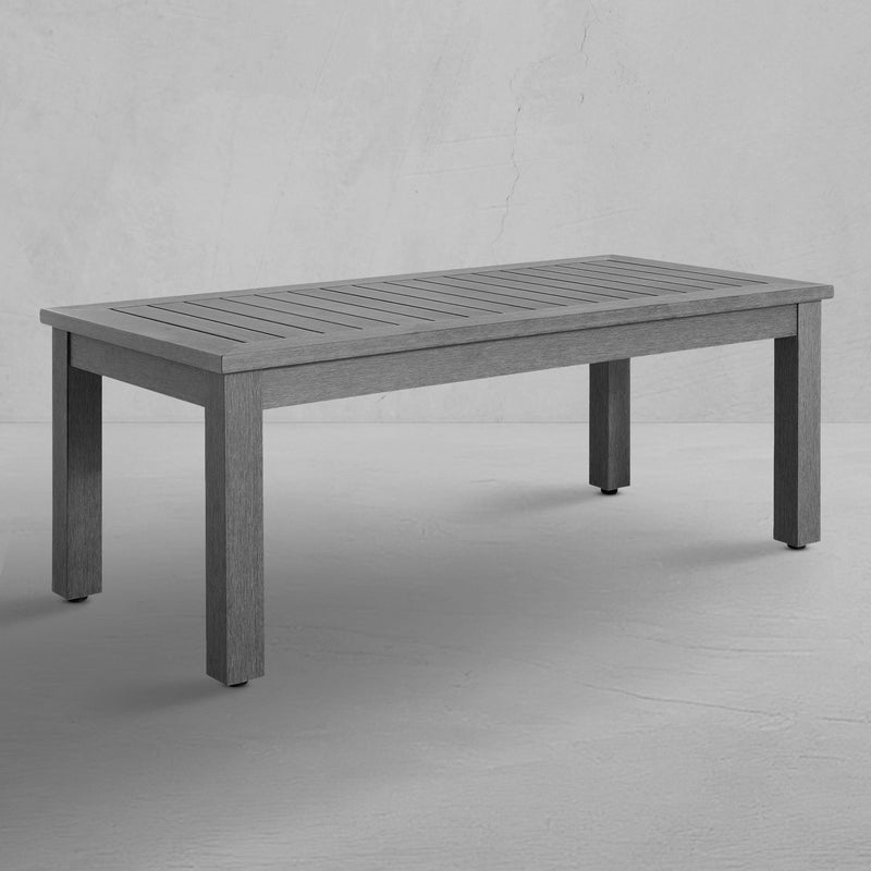 Portside Resin Rectangle Outdoor Coffee Table