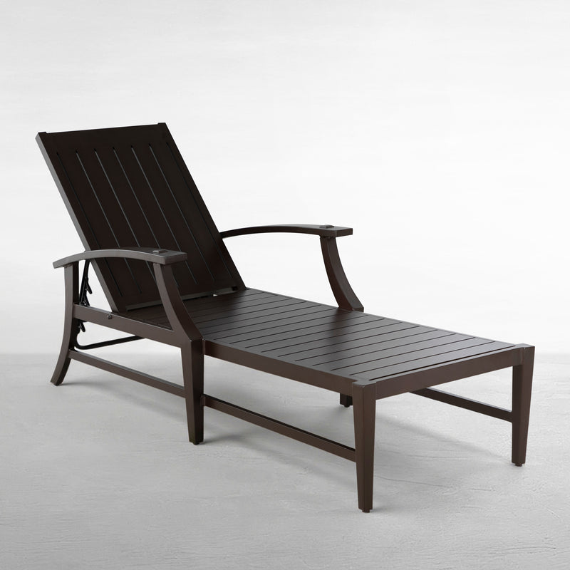 Croquet Aluminum Outdoor Chaise Lounge