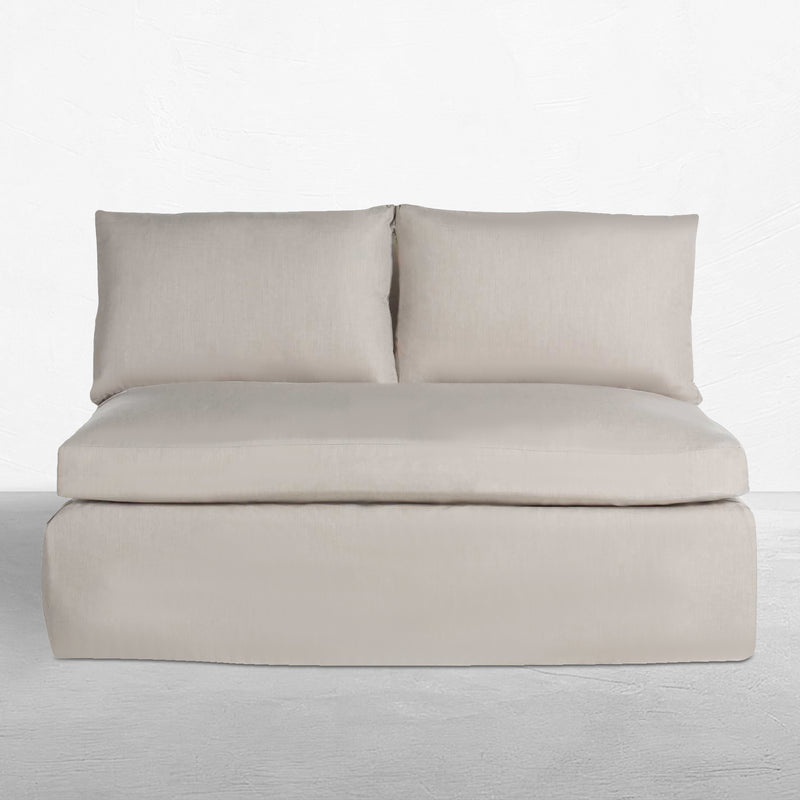 Nora Outdoor Armless Loveseat