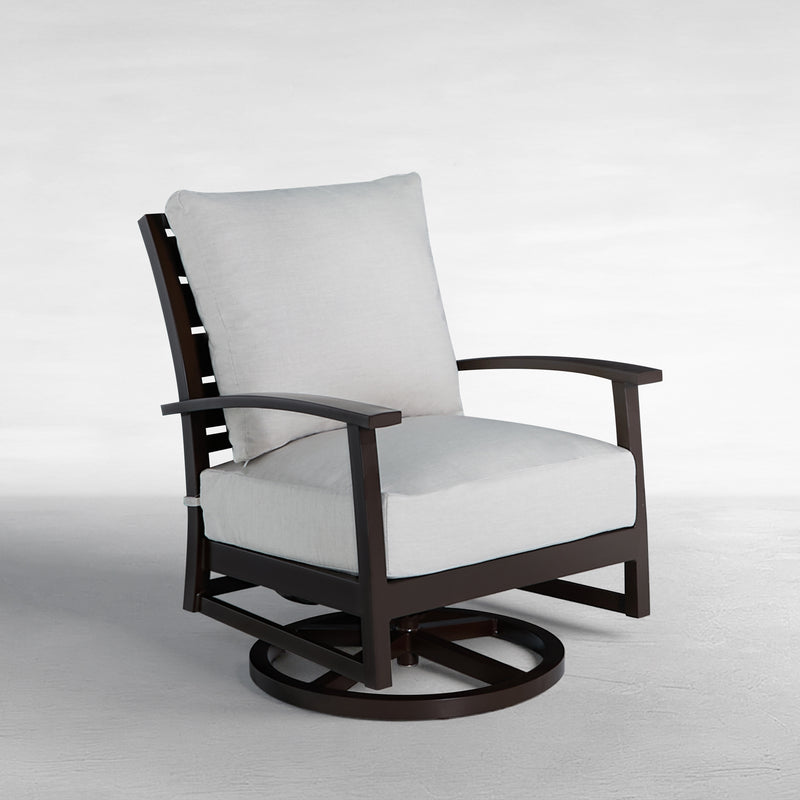 Charleston Aluminum Swivel Rocker Lounge Chair
