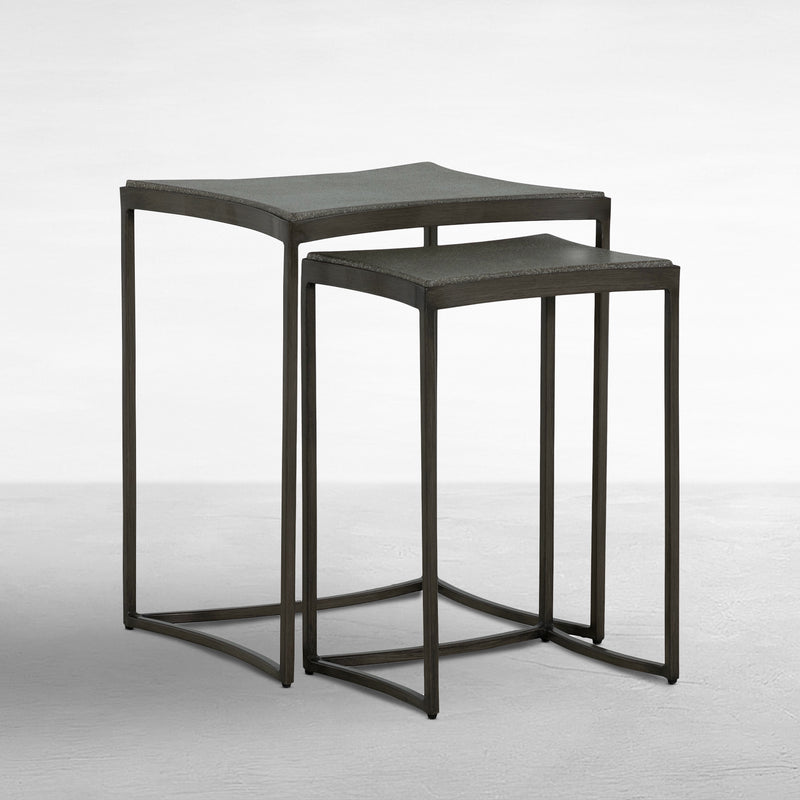 Herrin Wrought Rectangle Outdoor Nesting Table