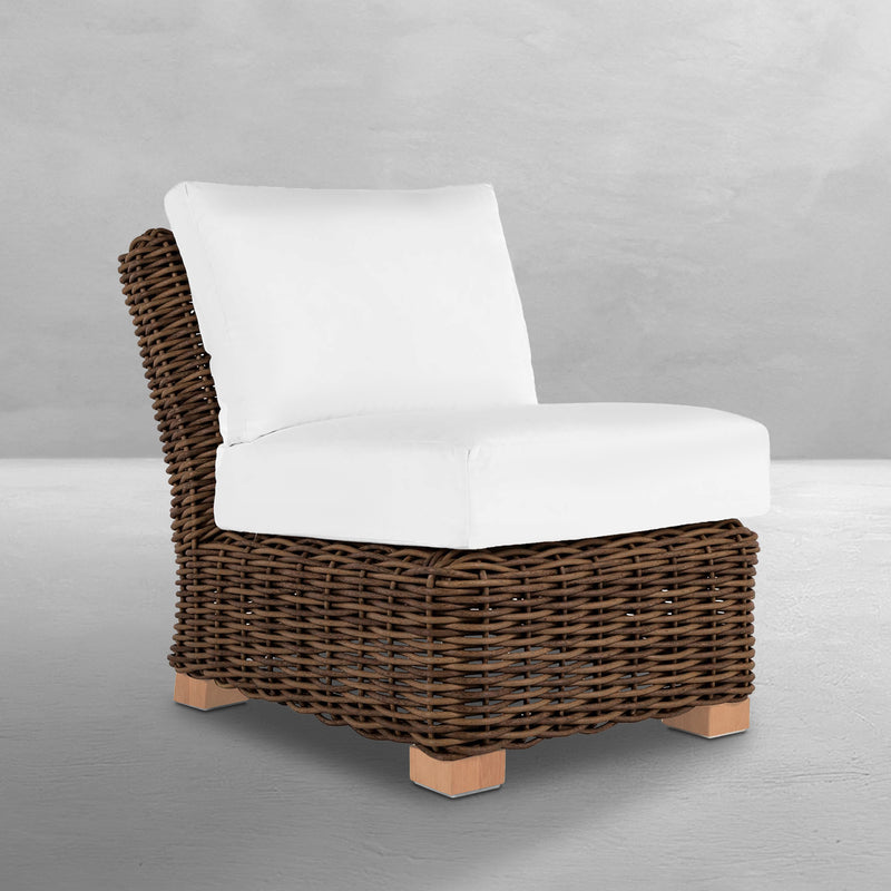 Montauk Resin Wicker Slipper Sectional Sofa