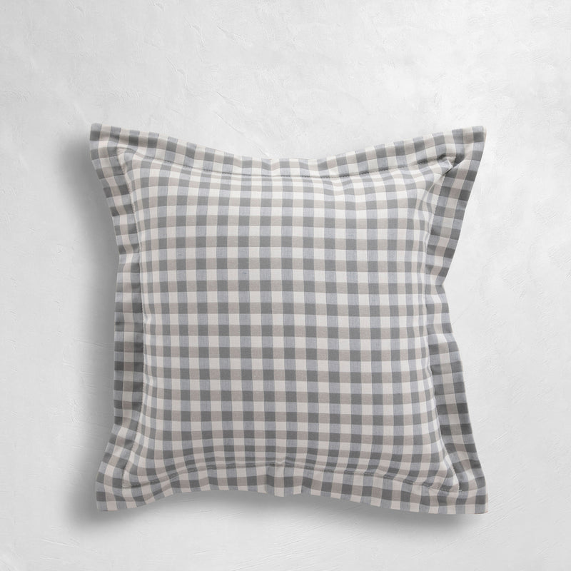 Check Plaid Outdoor Throw Pillow