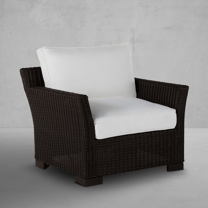 Club Woven Resin Wicker Outdoor Lounge Chair
