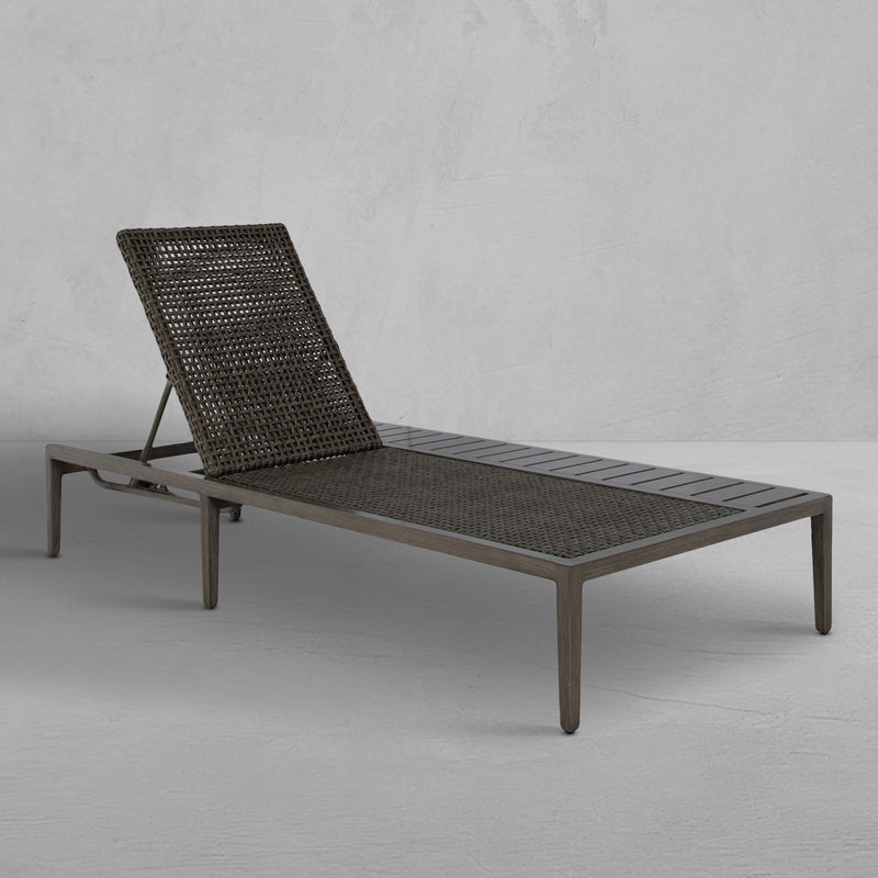 Harbor Wicker Outdoor Armless Chaise Lounge