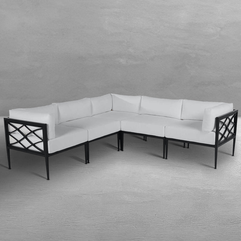 Elegante Aluminum Outdoor Corner Sectional Sofa