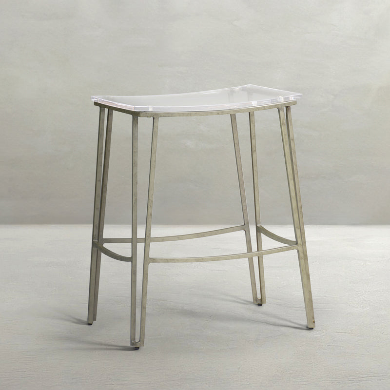 Pierce 24.5" Counter Height Stool - Silver