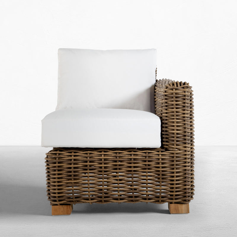 Montauk Wicker Right Arm Facing Lounge Chair