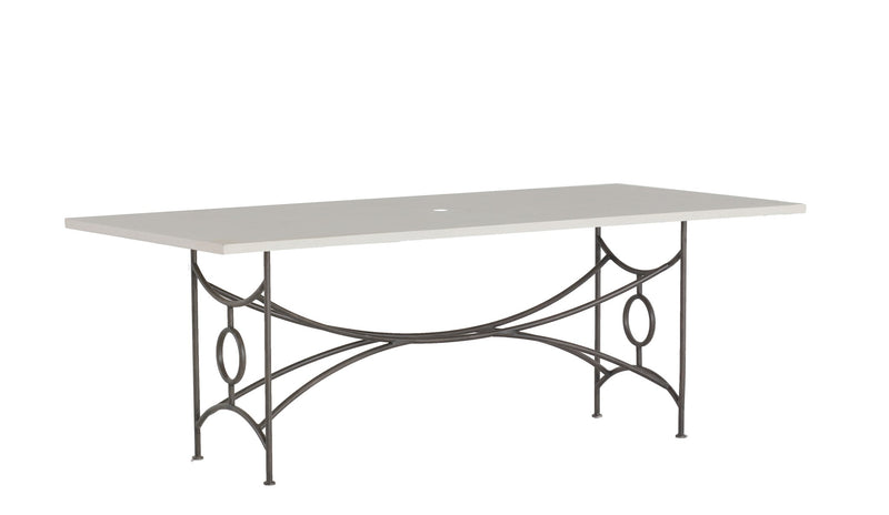 Trestle Iron Rectangular Dining Table Base
