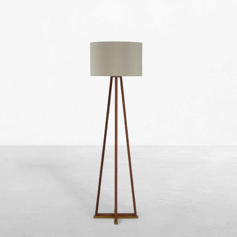 Jayda Natural Teak Floor Lamp