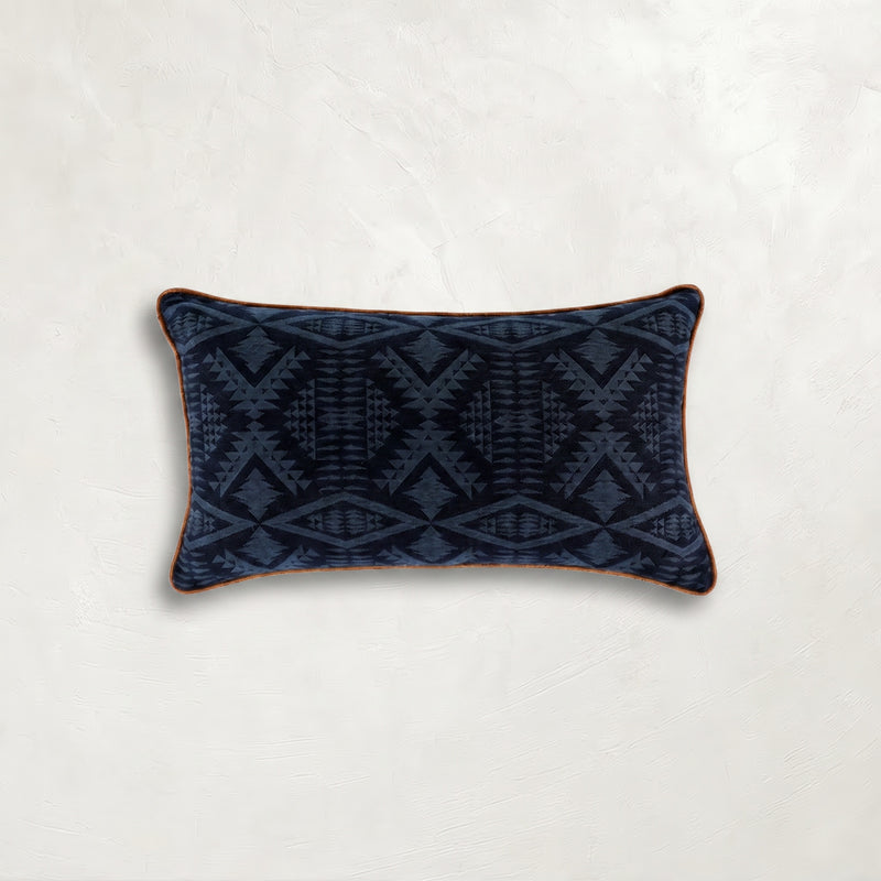 Ridgeline Indigo Outdoor Throw Pillow