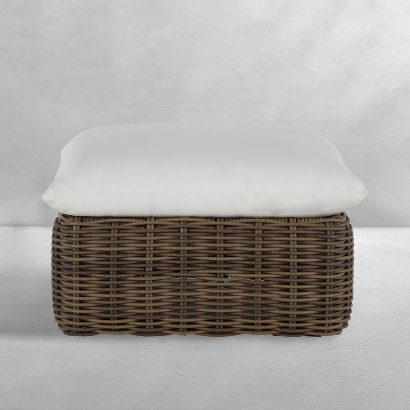 Montecito N-Dura Resin Outdoor Woven Ottoman