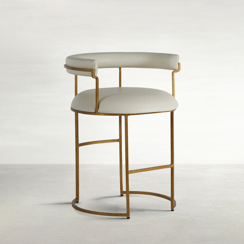 Mack 23.5" Counter Height Stool - White