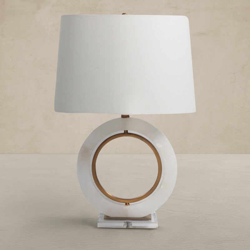 Janelle Table Lamp - Alabaster