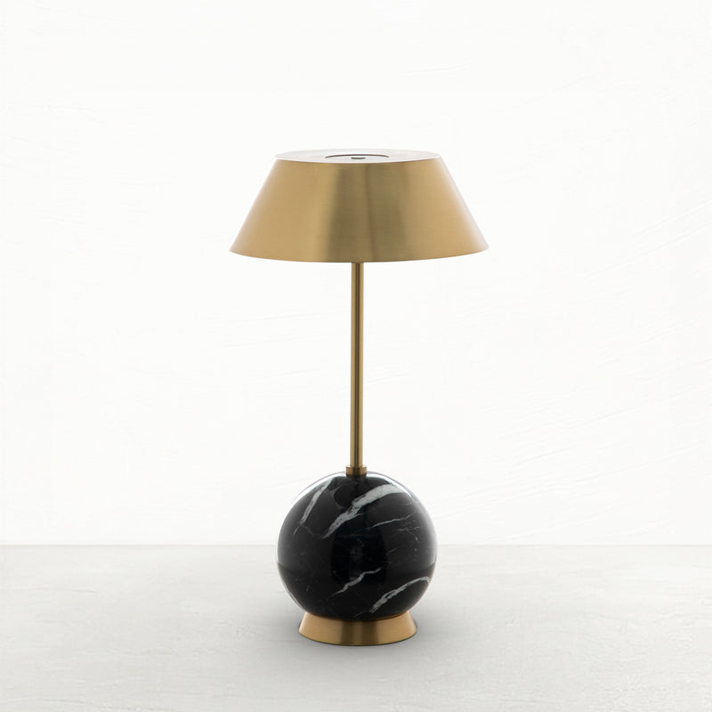 Firefly Table Lamp - Brass|Nero Marquina Black